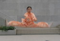 Mid Air Center Splitting Posture
